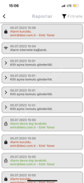Desi Midline Smart Akıllı Alarm Sistemi (Wifi-Bluetooth-Uygulama ile Kullanım)