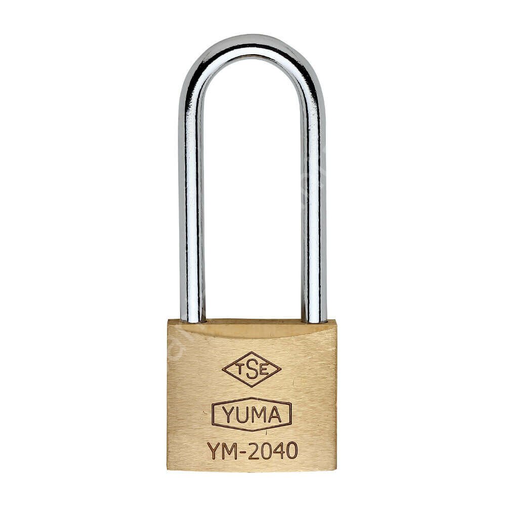 Tek Anahtarlı Yuma Uzun Asma Kilitler Pass Sistem 40mm - 12 Adet