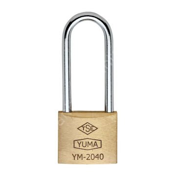 Tek Anahtarlı Yuma Uzun Asma Kilitler Pass Sistem 40mm - 12 Adet