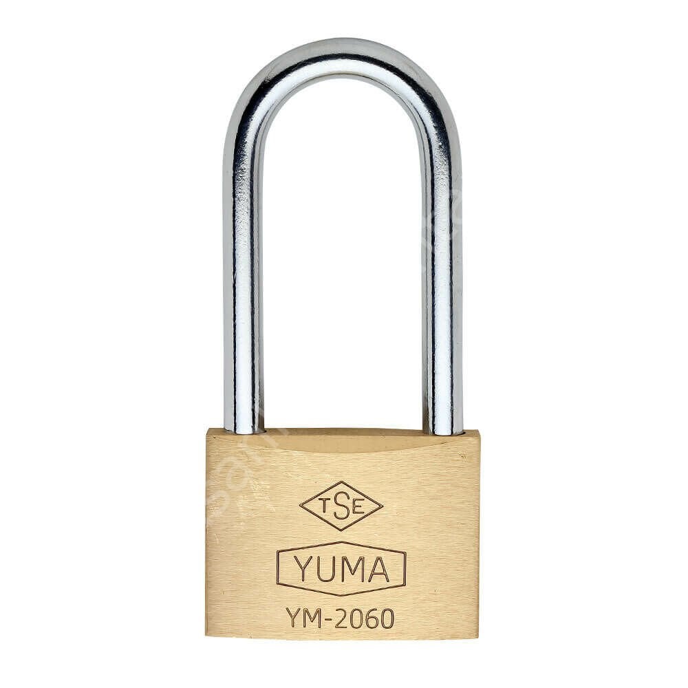 Tek Anahtarlı Yuma Uzun Asma Kilitler Pass Sistem 60mm - 12 Adet