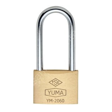 Tek Anahtarlı Yuma Uzun Asma Kilitler Pass Sistem 60mm - 12 Adet