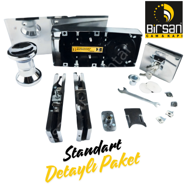 Birsan Cam Kapı Yer Hidroliği Seti Standart Paket