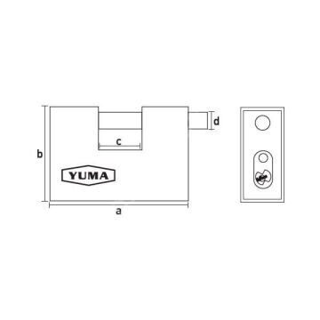 Yuma Kayar Milli Pirinç Asma Kilit (Otomatik)