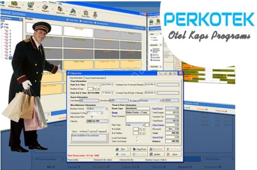 OTEL KAPI KİLİT SİSTEMİ PROGRAMI - YAZILIMI