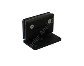 Paraduş Menteşe Duvardan Cama Bağlantı (Merkez Kenar) Tek Kulak ( 1 Koli ) siyah - 24 Adet