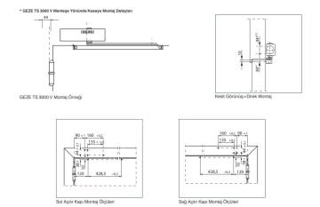 Geze TS 3000 V Kayar Kollu Tek Kanat Kapı Hidroliği