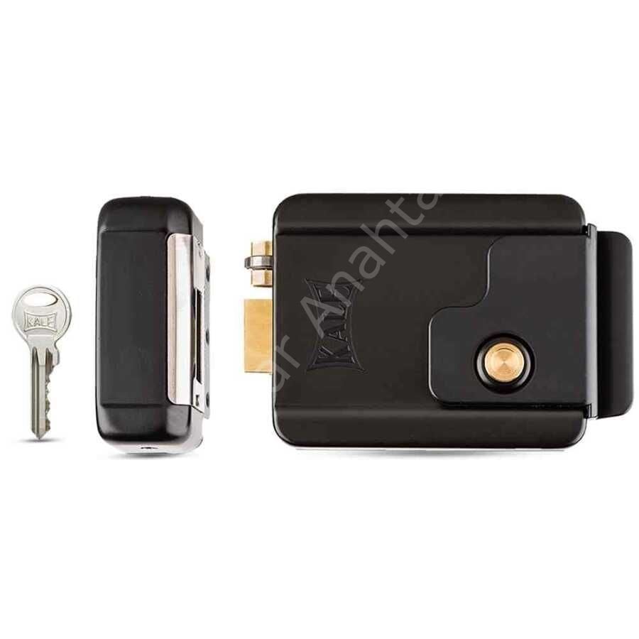 Kale Kilit 357M Elektrikli Kapı Otomat Kilidi Makaralı Siyah 52mm