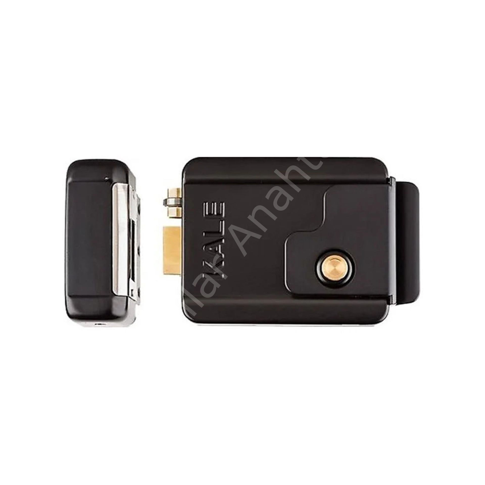 Kale Kilit 357M Elektrikli Kapı Otomat Kilidi Makaralı Siyah 70mm