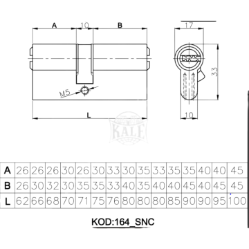 Kale 164 Snc Master Sistem Bilyalı Barel 68 Mm Nikel