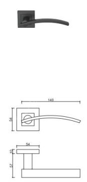 Paslanmaz Saten Kapı Kolu Seri 3
