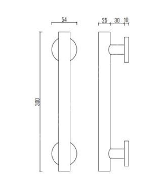Paslanmaz Çelik Çekme Kapı Kolu Seri 2