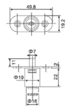MASTER İtmeli Çekmece Kilidi 12 Adet