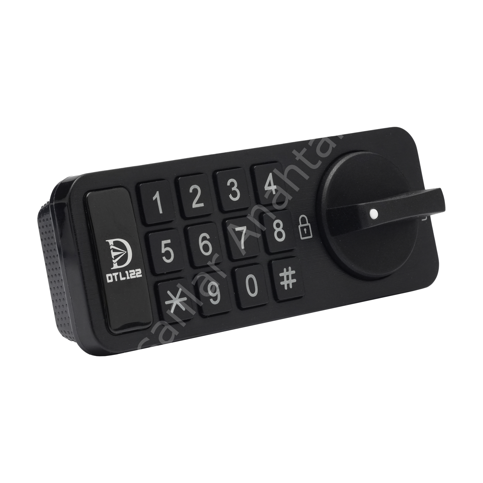 DTL122 Şifreli Tuşlu Soyunma Dolabı Ve Çekmece Kabin Kilidi Şarjlı Siyah (Yatay)
