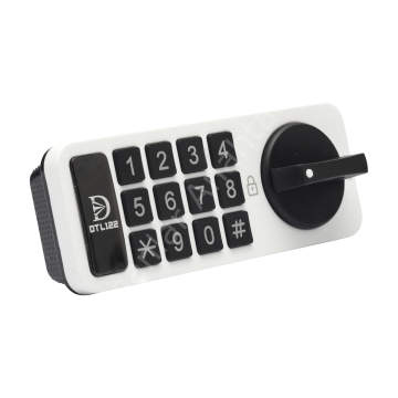 DTL122 Şifreli Tuşlu Soyunma Dolabı Ve Çekmece Kabin Kilidi Şarjlı Beyaz (Yatay)