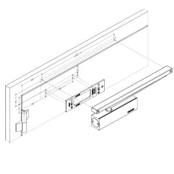 GEZE TS 3000 Hidrolik Kapı Kapatıcısı Siyah