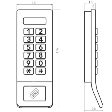 Yuma Şifreli Soyunma Dolabı Kabin Kilidi