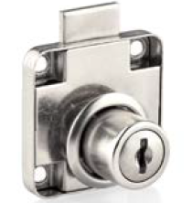 Kare Çekmece Kilidi - Nikel 12 Adet - Katlanır Anahtar METAL Gövde