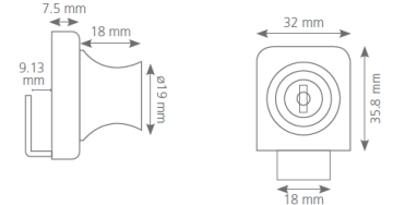 Cam Kilidi Tekli (Kare Tip)