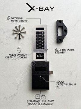 X-BAY Elektronik Şifreli Dolap ve Kabin Kilidi