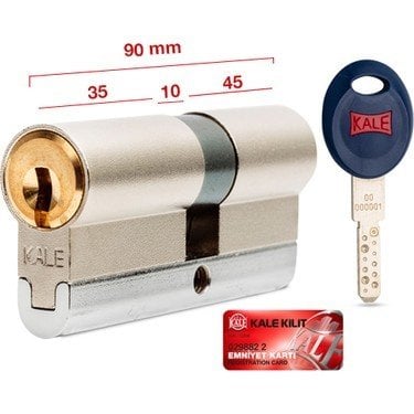 Kale Kilit 164 cec Çelik kapı Göbeği 90 mm